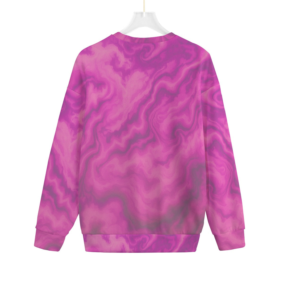 Unisex Drop-shoulder Knitted Fleece Sweater - view 2