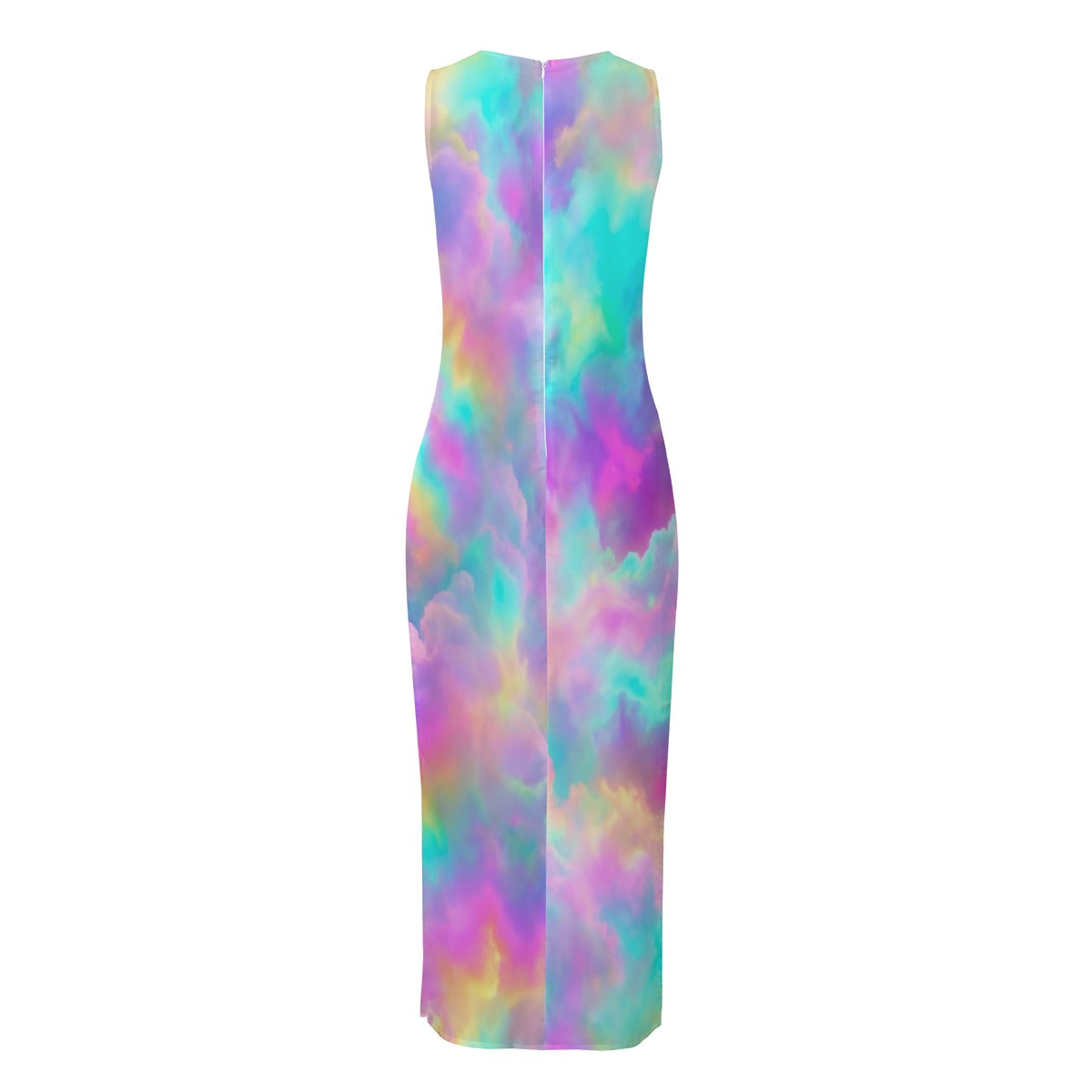 Women's Beach Perspective Chiffon Sleeveless Dress