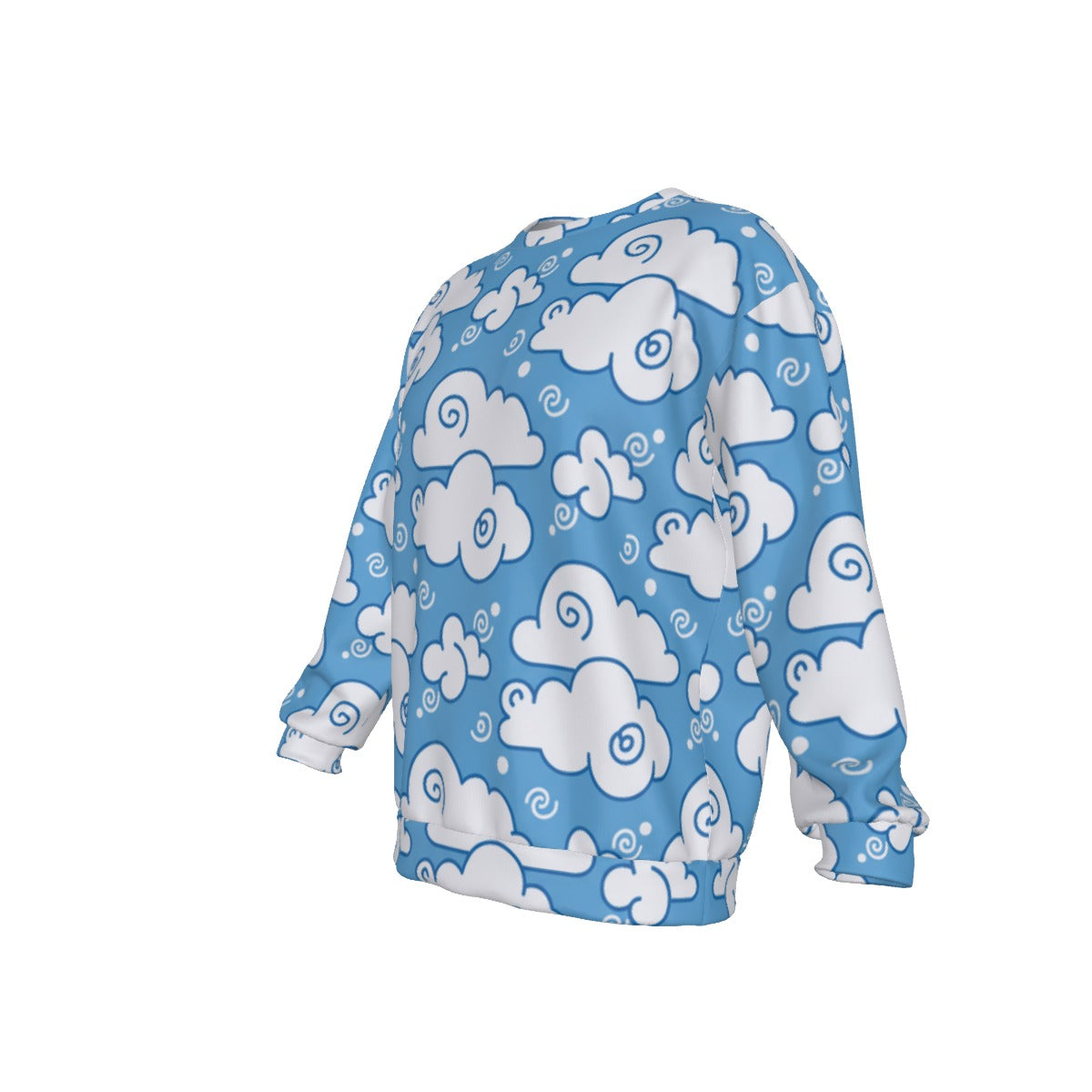 Men's Drop Shoulder Round Neck Long-Sleeved Sweatshirt