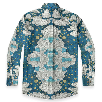 Men's Casual Lapel Long Sleeve Shirt|125GSM Cotton