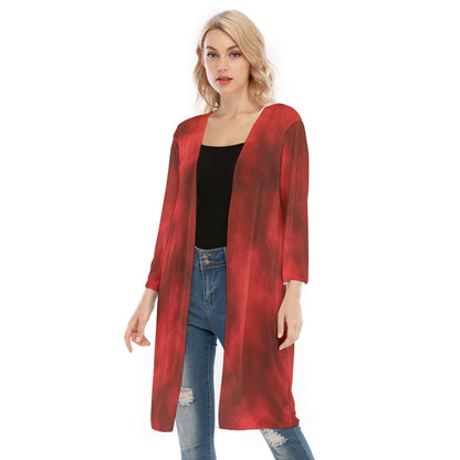 Women's V-neck Mesh Cardigan