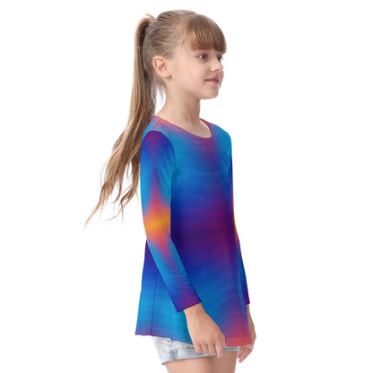 Unisex Kid's Long Sleeve O-neck T-shirt
