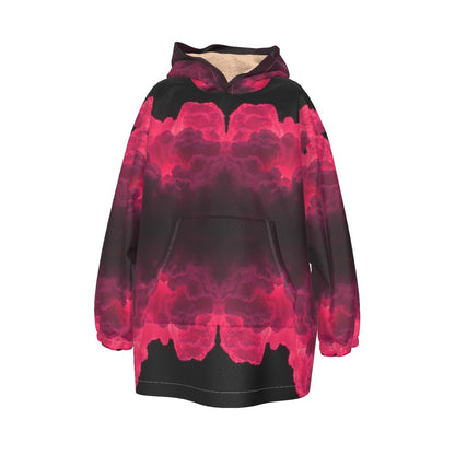 Unisex Kid's Sherpa Fleece Hoodie Blanket