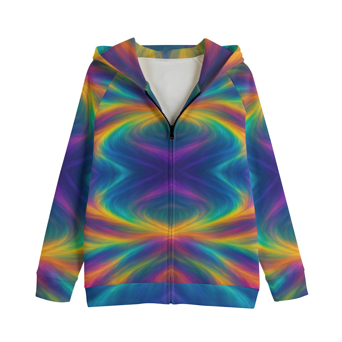 Unisex Kid's Zip Up Raglan Sleeve Hoodie | 310GSM Cotton