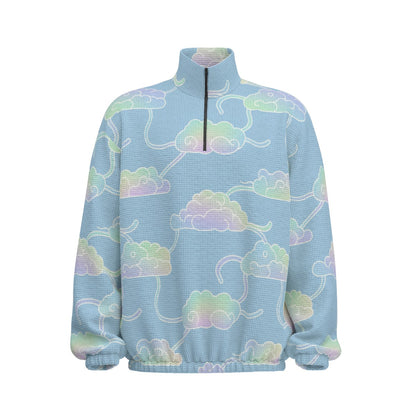 Unisex Turtleneck Zippered Sweatshirt