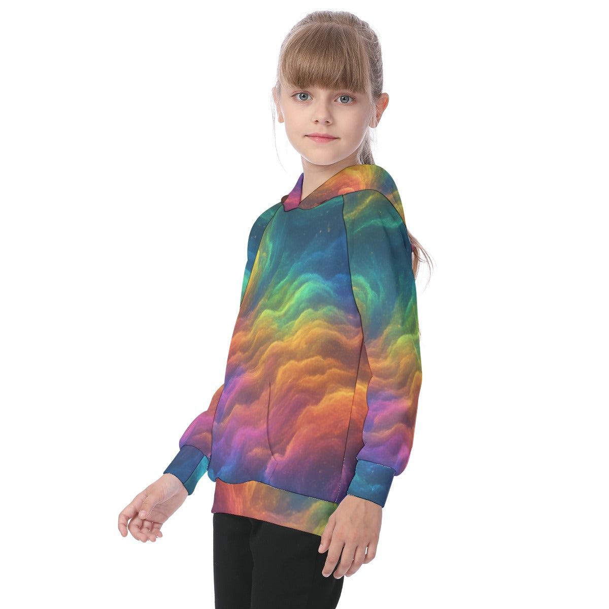 Unisex Kid's Raglan Pullover Hoodie
