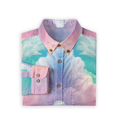 Men's Casual Lapel Long Sleeve Shirt|125GSM Cotton
