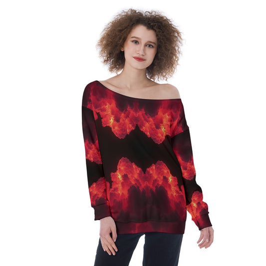 Women's Off-Shoulder Sweatshirt