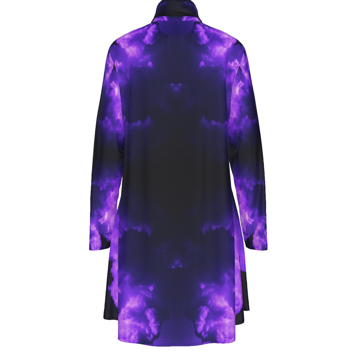 Women's High Neck Dress With Long Sleeve