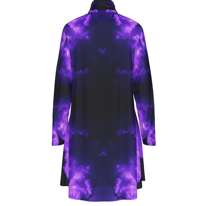 Women's High Neck Dress With Long Sleeve