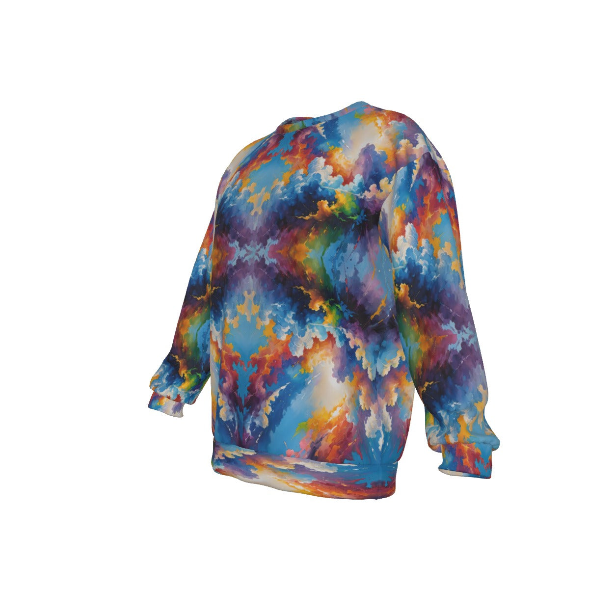 Men's Drop Shoulder Round Neck Long-Sleeved Sweatshirt