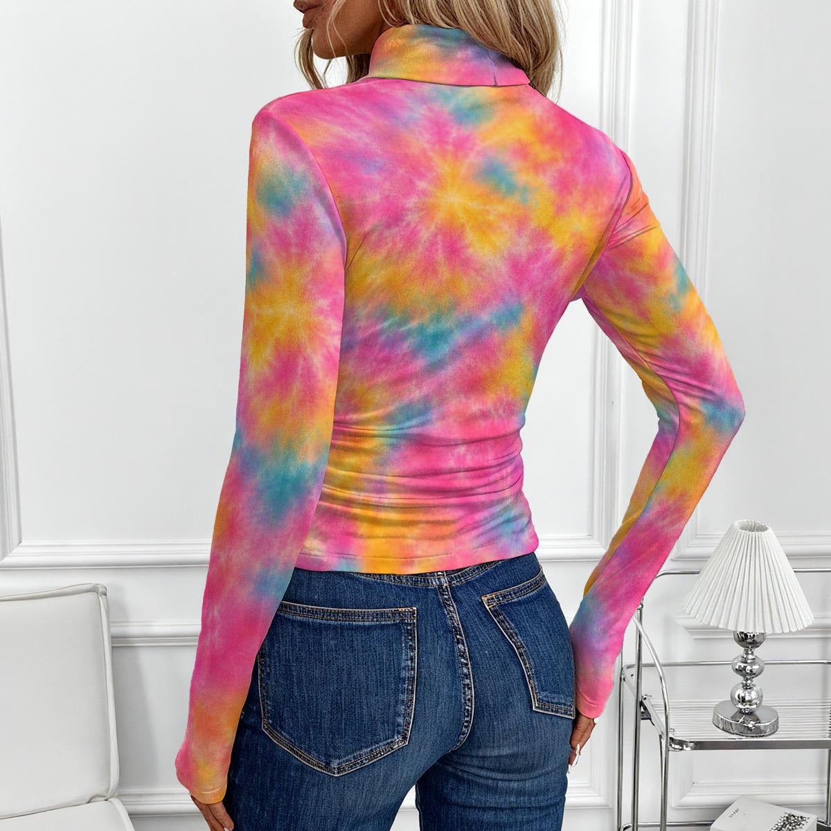 Women’s High-Neck Long-Sleeve Top - view 3