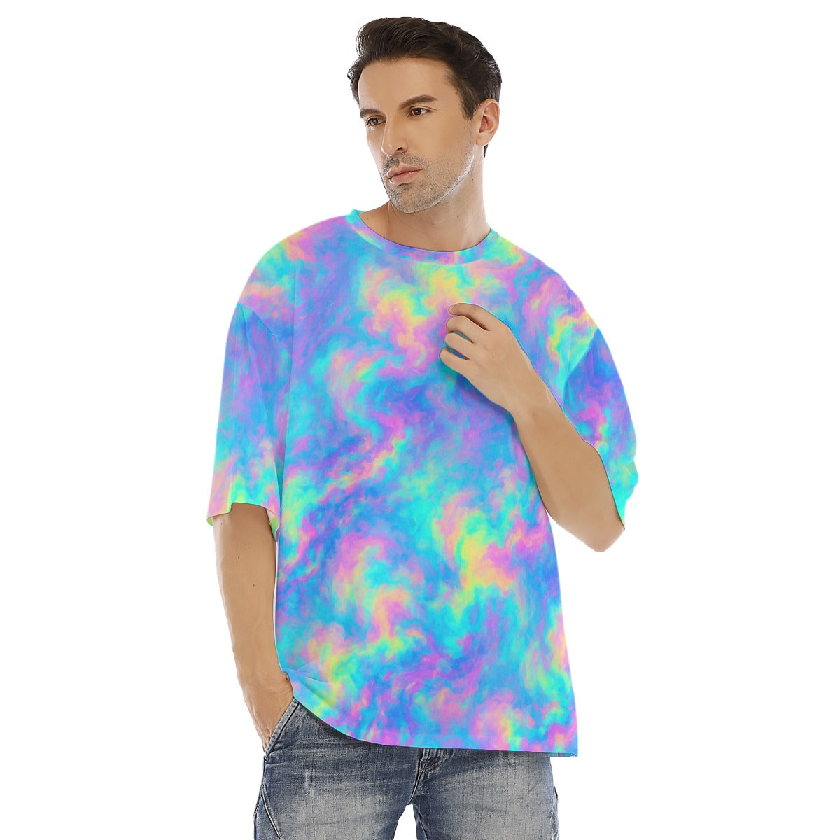 Men's Drop Shoulder T-shirt With Short Sleeve