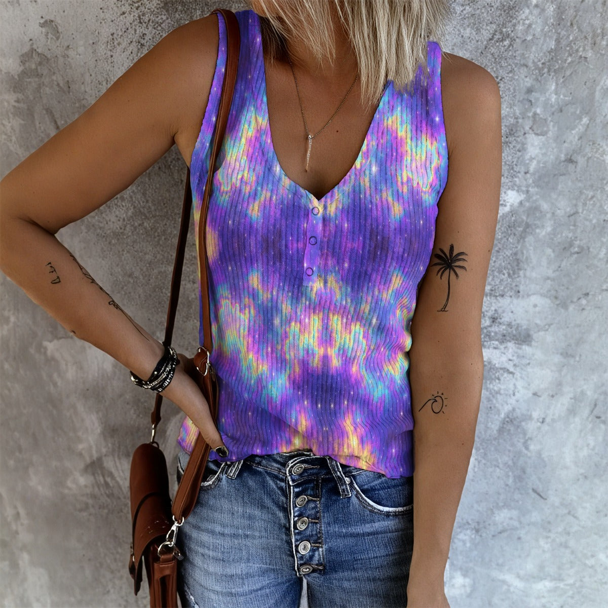 Women's Button Vest