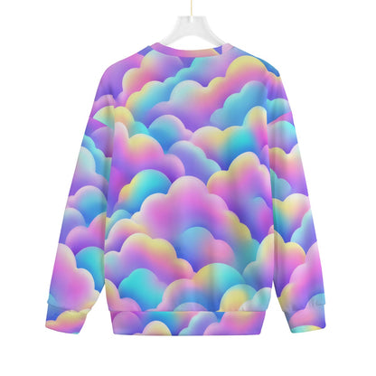 Unisex Drop-shoulder Knitted Fleece Sweater - view 2