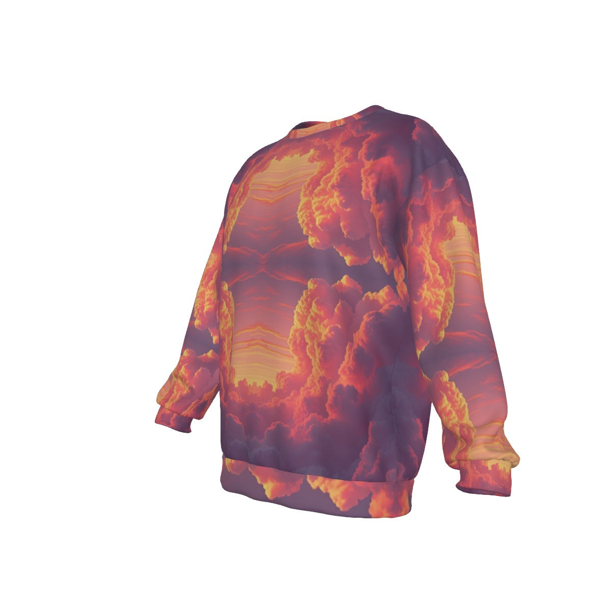 Men's Drop Shoulder Round Neck Long-Sleeved Sweatshirt