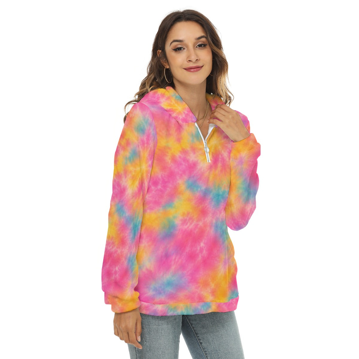 Women’s Borg-Fleece Half-Zip Hoodie - view 2