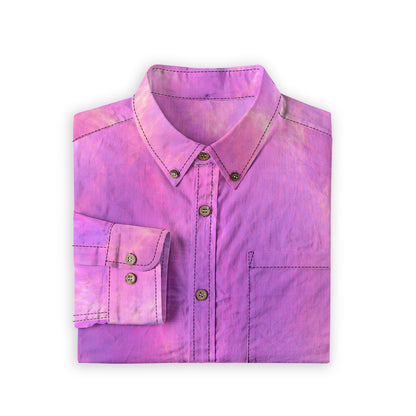 Men's Casual Lapel Long Sleeve Shirt|125GSM Cotton