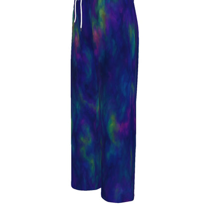 Unisex Knitted Fleece Wide Leg Pants