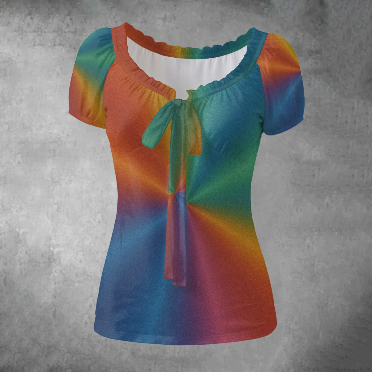 Women's Puff Sleeve Pleated Shirt