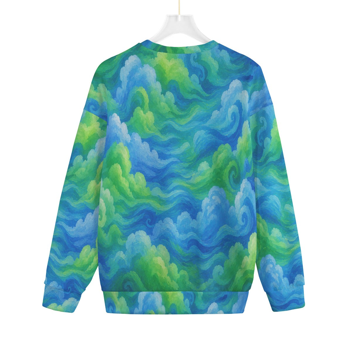 Unisex Drop-shoulder Knitted Fleece Sweater - view 2
