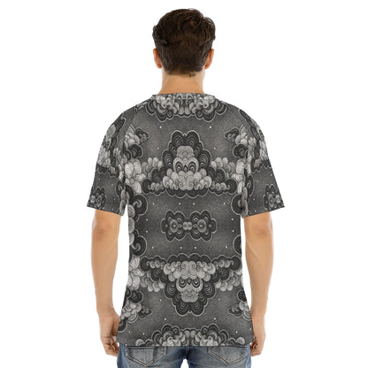Men's Raglan Sleeve T-shirt With Button Closure