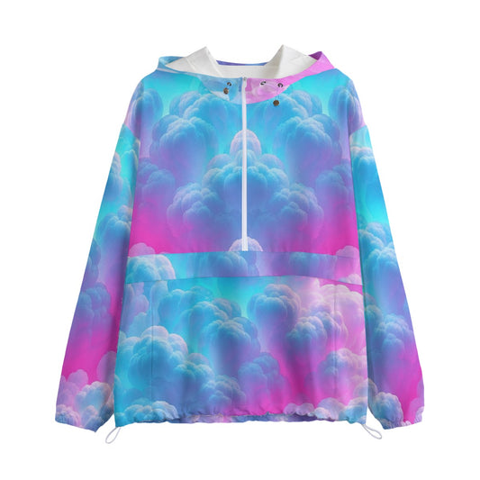 Unisex Pullover Jacket With Zipper Closure