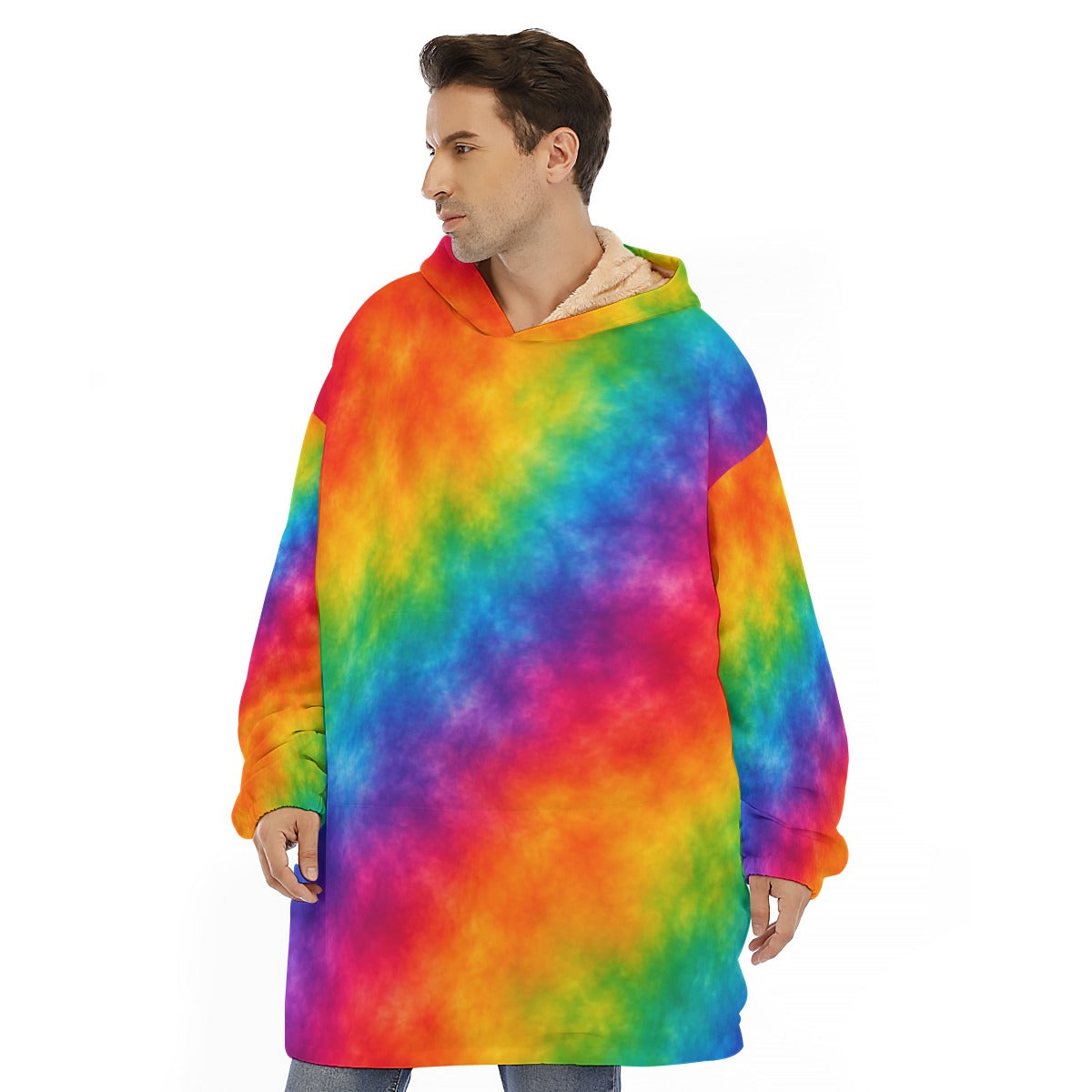 Unisex Sherpa-Fleece Hoodie Blanket - view 1