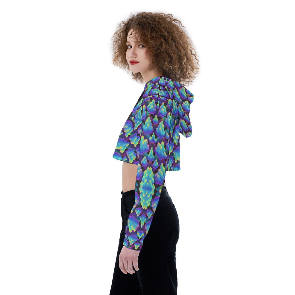 Women's Crop Top Hoodie