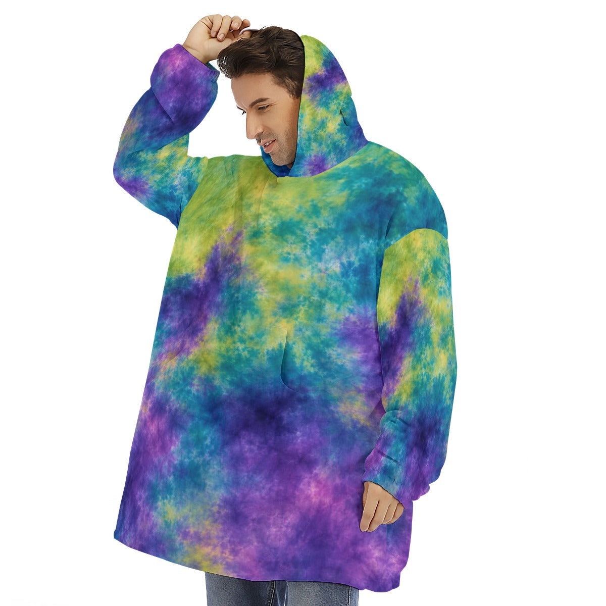 Unisex Sherpa-Fleece Hoodie Blanket - view 3