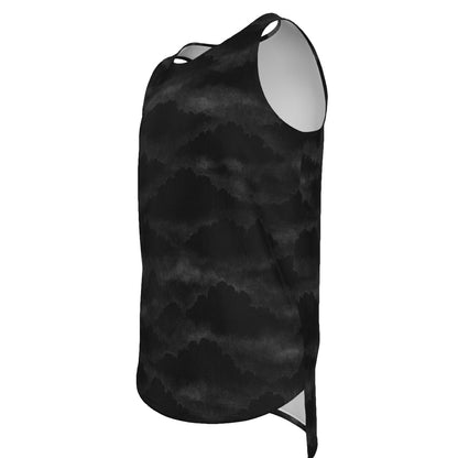 Men's Curved Hem Long Tank Top