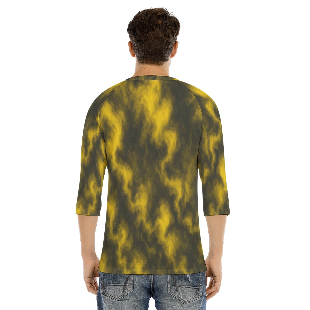 Men's Bracelet Sleeve T-shirt With Button Closure - view 4