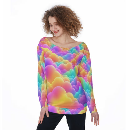 Women's Off-Shoulder Sweatshirt