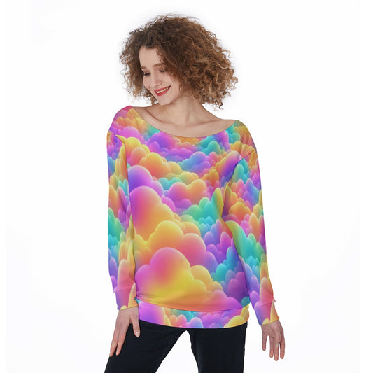 Women's Off-Shoulder Sweatshirt