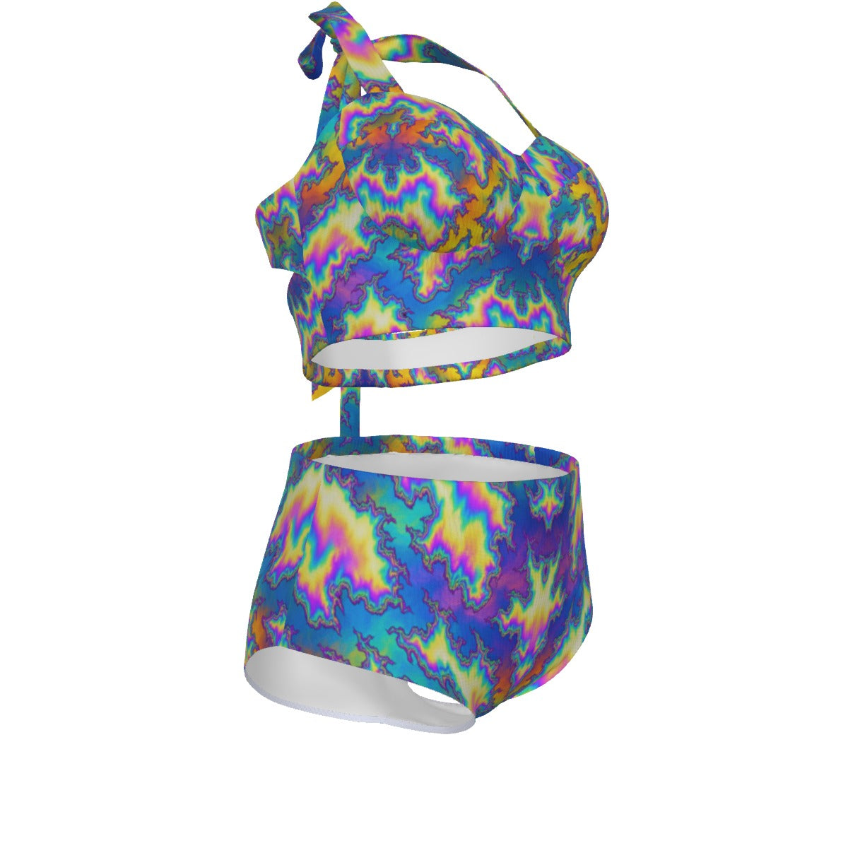 Women's Swimsuit Set With Halter