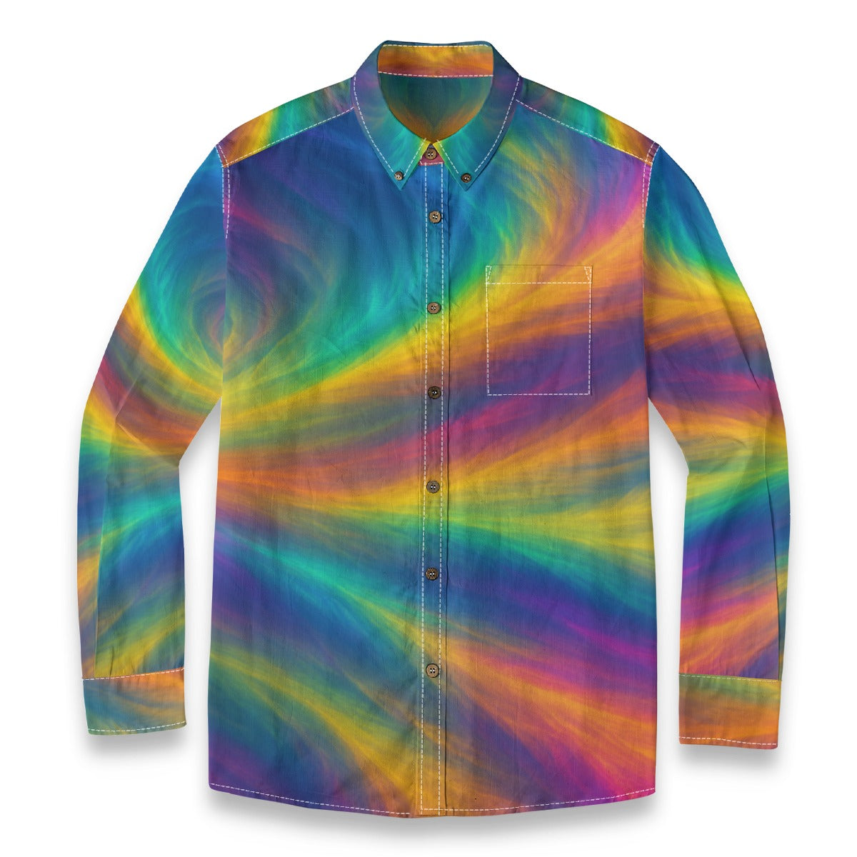 Men's Casual Lapel Long Sleeve Shirt|125GSM Cotton