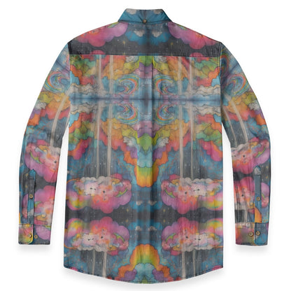Men's Casual Lapel Long Sleeve Shirt|125GSM Cotton