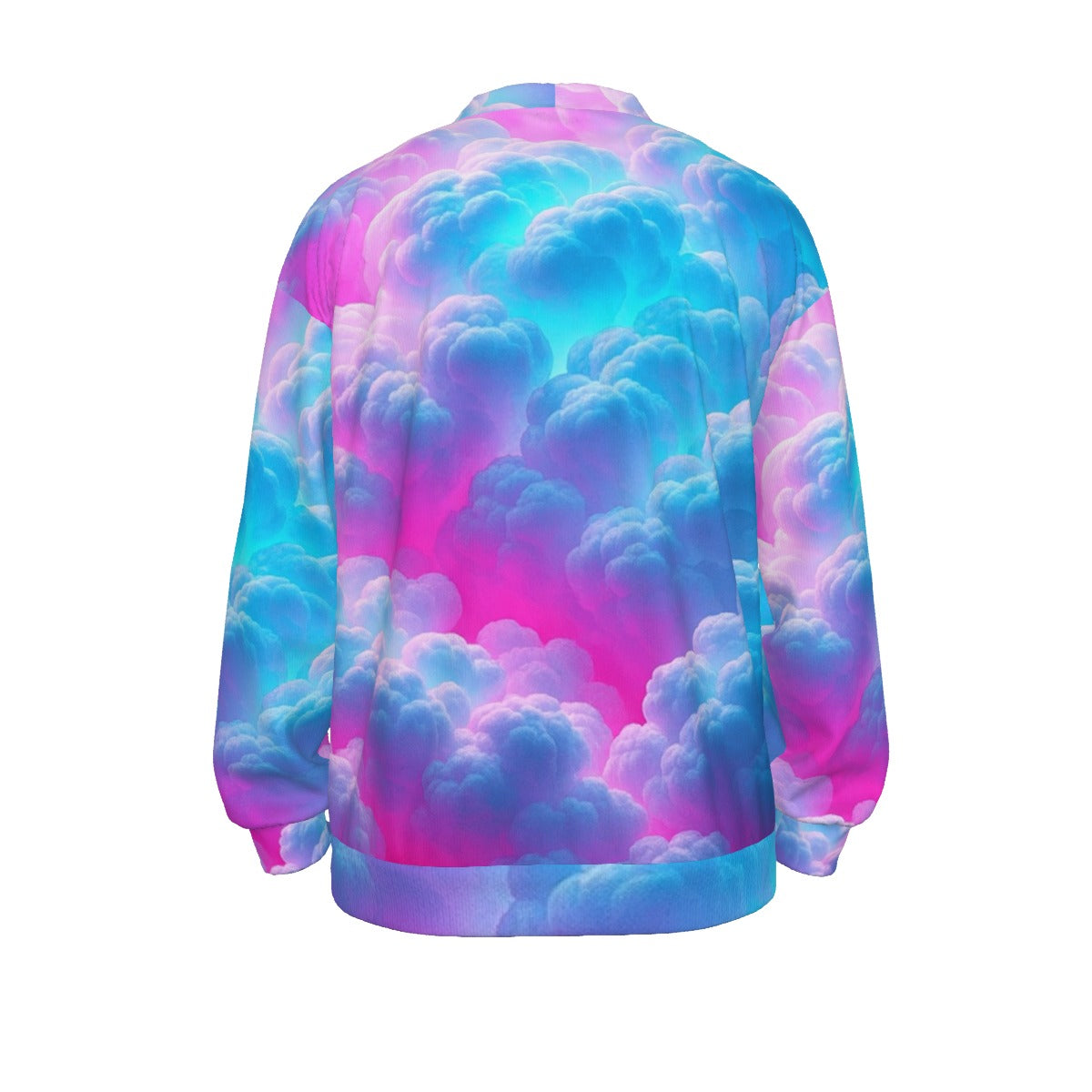 Unisex V-neck Knitted Fleece Cardigan With Button Closure