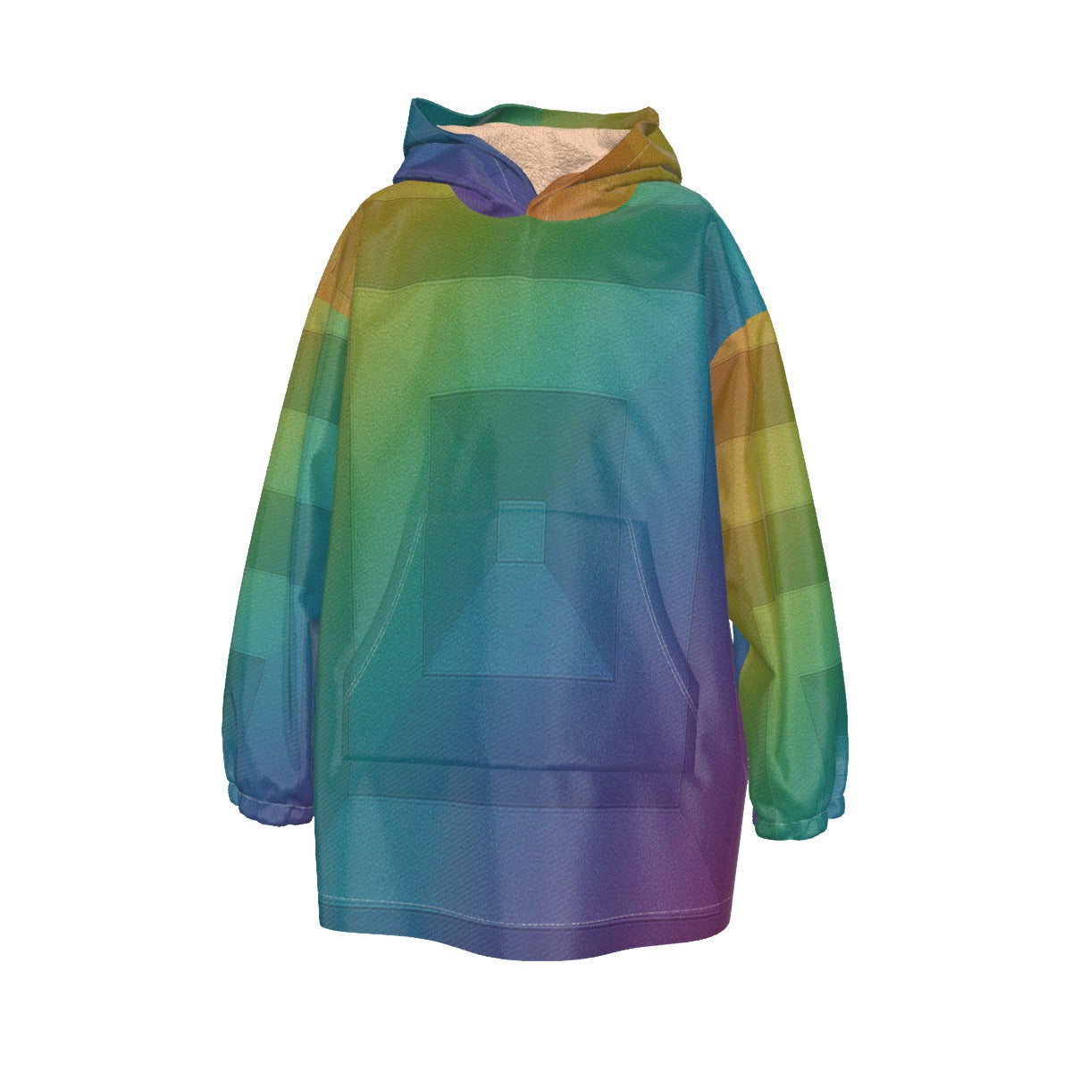 Unisex Kid's Sherpa Fleece Hoodie Blanket