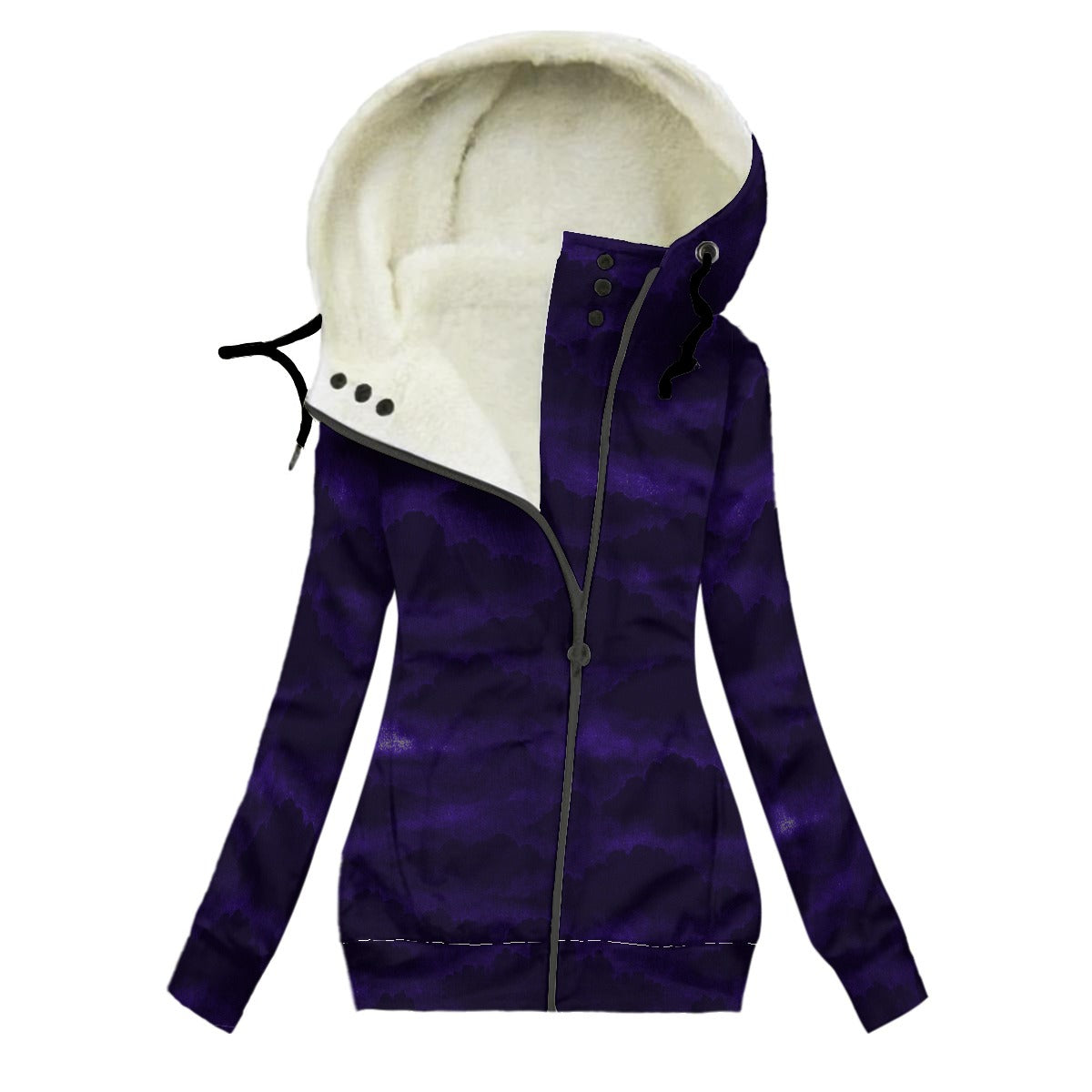 Women's Long Jacket With Fleece Lining