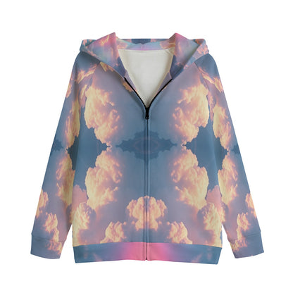 Unisex Kid's Zip Up Raglan Sleeve Hoodie | 310GSM Cotton