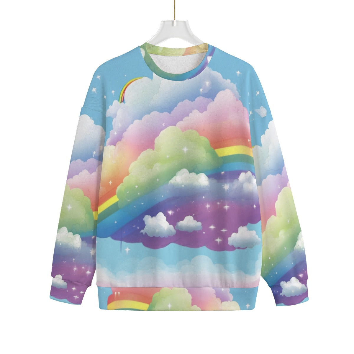 Unisex Drop-shoulder Knitted Fleece Sweater - view 1