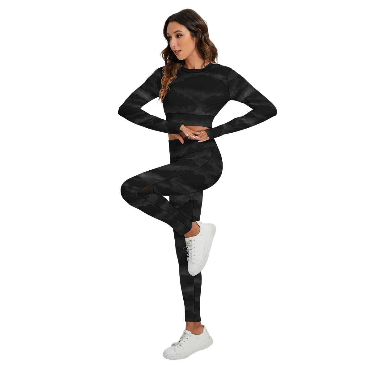 Women's Sport Set With Backless Top And Leggings