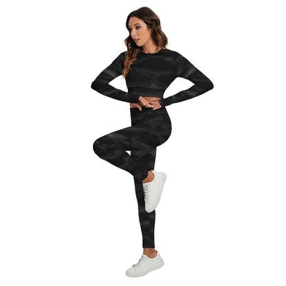 Women's Sport Set With Backless Top And Leggings