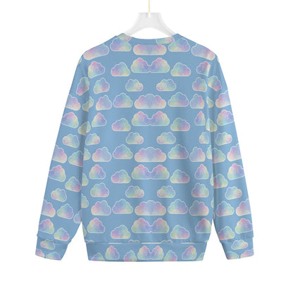 Unisex Drop-shoulder Knitted Fleece Sweater - view 2