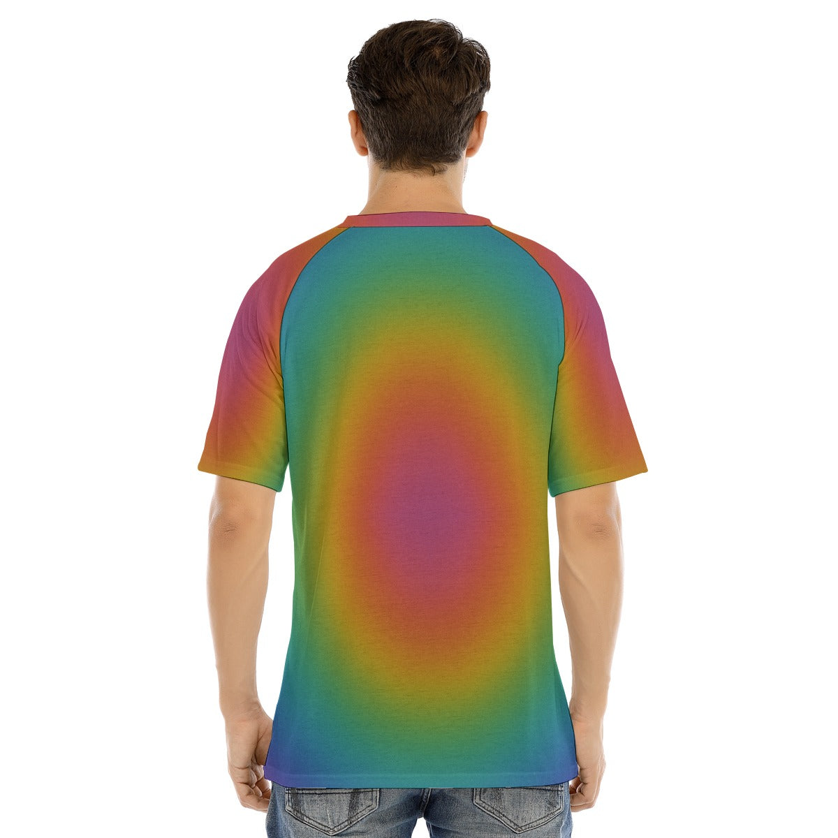 Men's Raglan Sleeve T-shirt With Button Closure