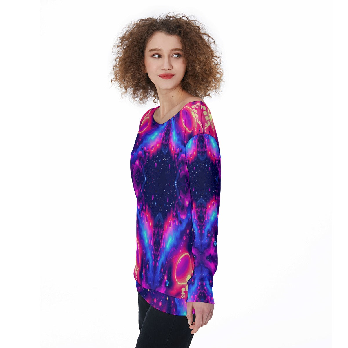 Women's Off-Shoulder Sweatshirt