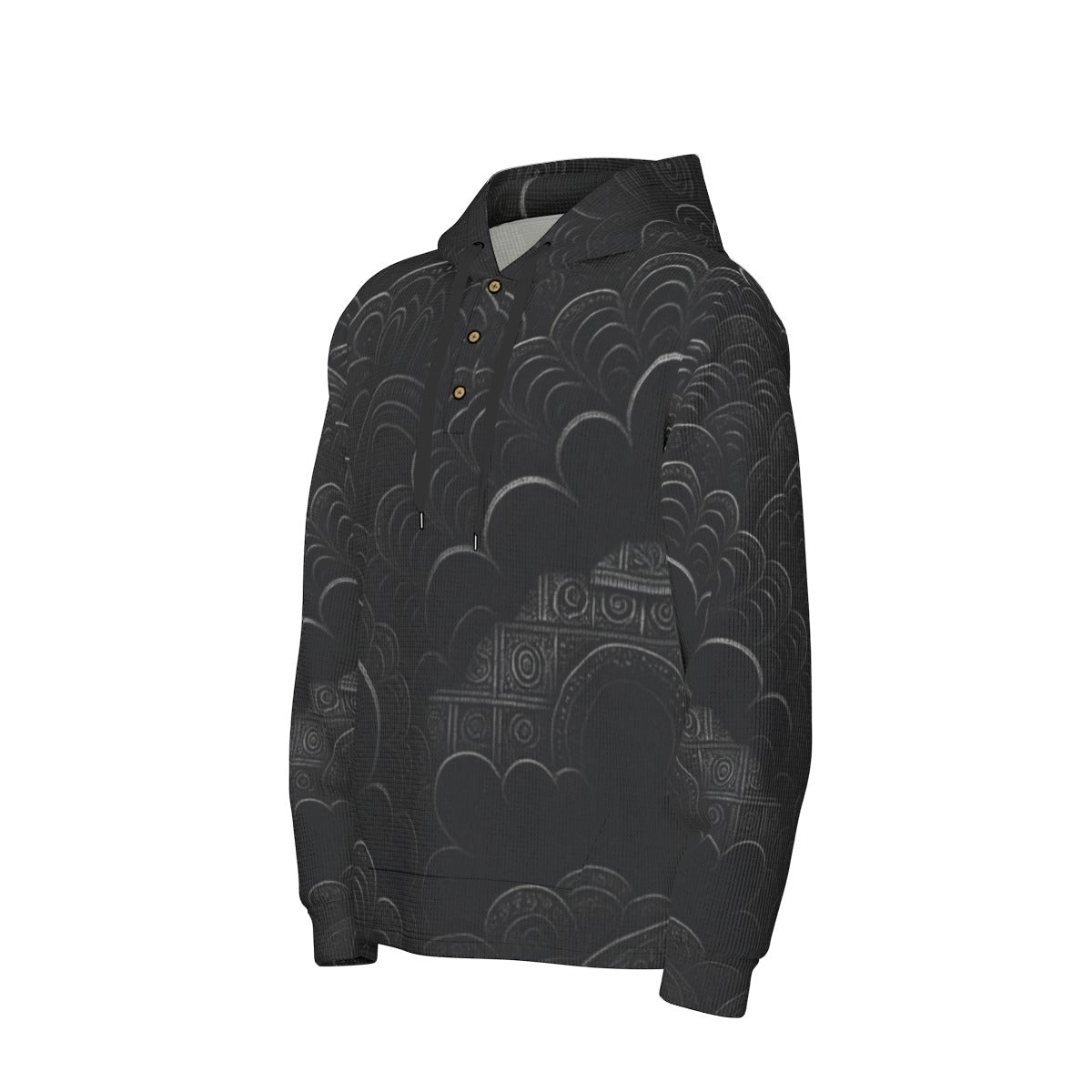 Men's Half Button Hoodie