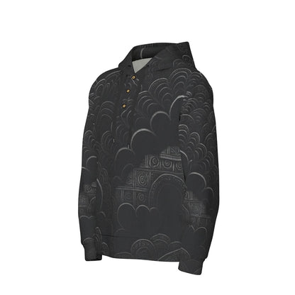 Men's Half Button Hoodie