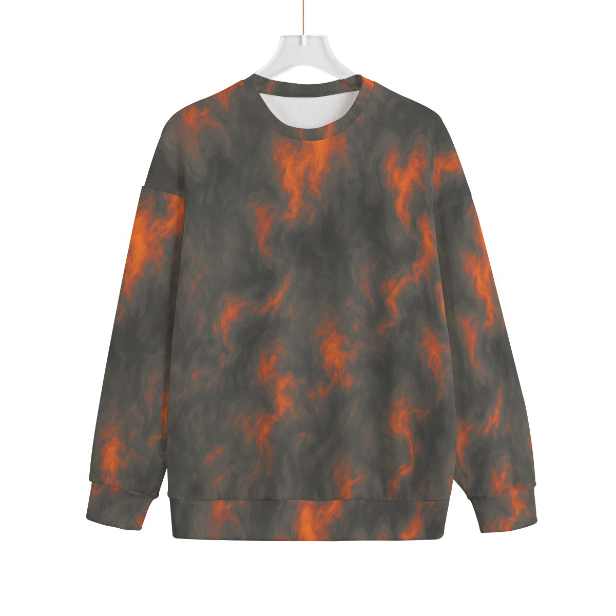Unisex Drop-shoulder Knitted Fleece Sweater - view 1